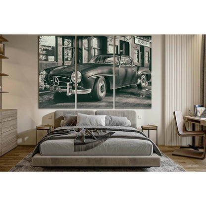 Retro Sports Car Photo №SL1422 Ready to Hang Canvas Print - Zellart Canvas Prints 0new, ALL_Products, Engine