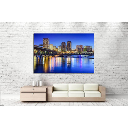 Richmond, Virginia, USA downtown skyline on the James River №2028 Ready to Hang Canvas PrintCanvas art arrives ready to hang, with hanging accessories included and no additional framing required. Every canvas print is hand-crafted, made on-demand at our w
