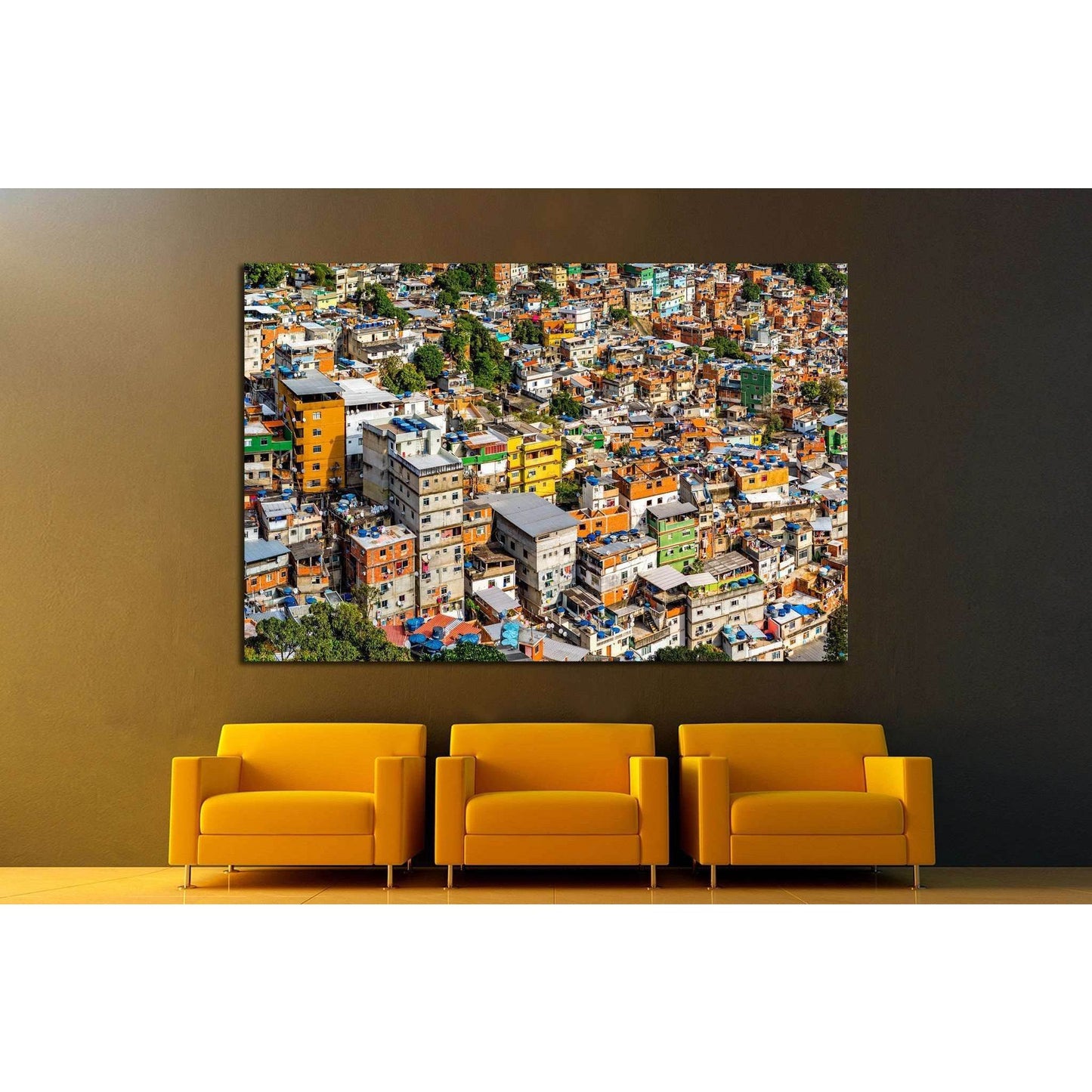 Rio's Rocinha favela, on a sunny afternoon №1194 Ready to Hang Canvas PrintCanvas art arrives ready to hang, with hanging accessories included and no additional framing required. Every canvas print is hand-crafted, made on-demand at our workshop and exper