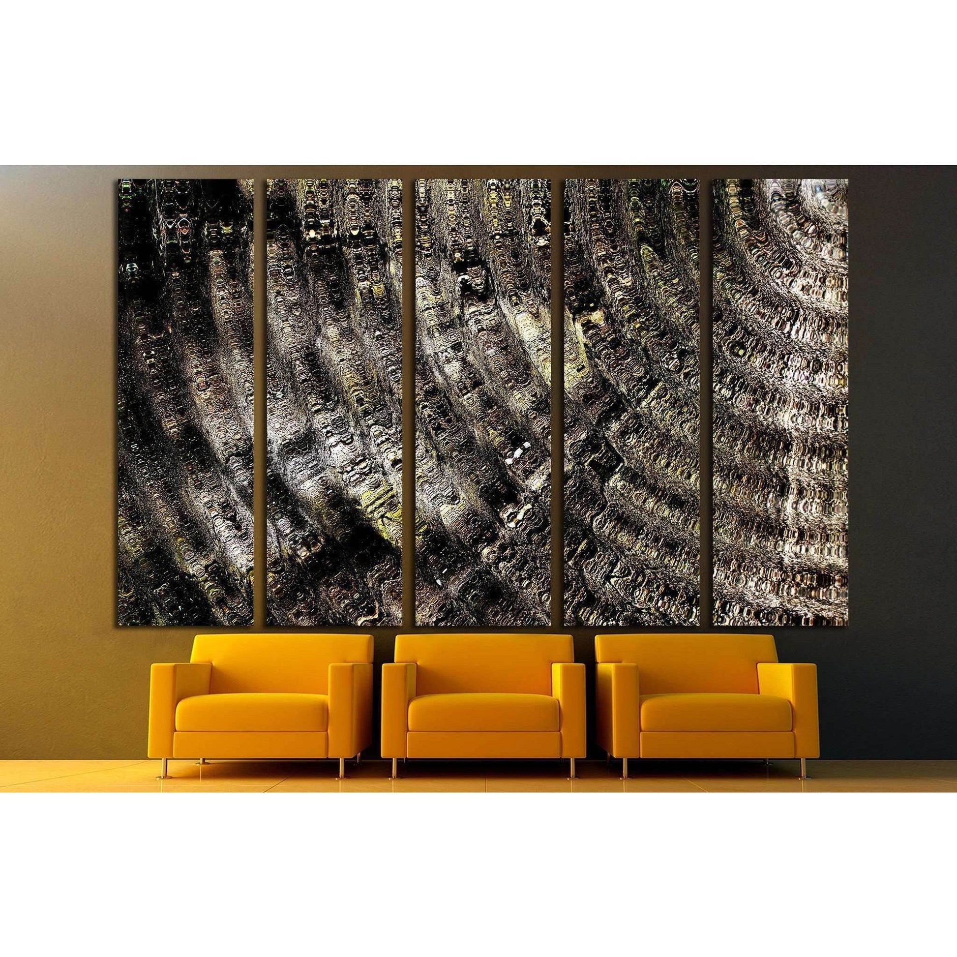 ripple radial weave texture №1587 Ready to Hang Canvas Print - Zellart Canvas Prints ALL_Products, s-1587