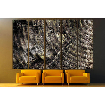 ripple radial weave texture №1587 Ready to Hang Canvas Print - Zellart Canvas Prints ALL_Products, s-1587