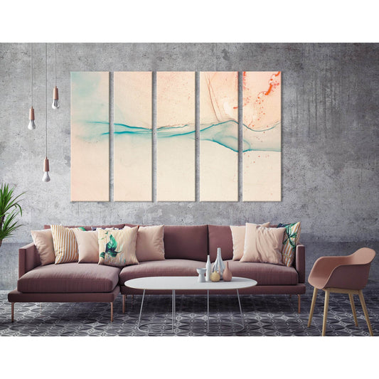 Ripples Of Agate Abstract №04295 Ready to Hang Canvas Print - Zellart Canvas Prints ALL_Products