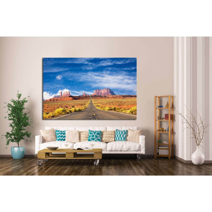 Road to the Monument Valley №1980 Ready to Hang Canvas Print - Zellart Canvas Prints ALL_Products, s-1980