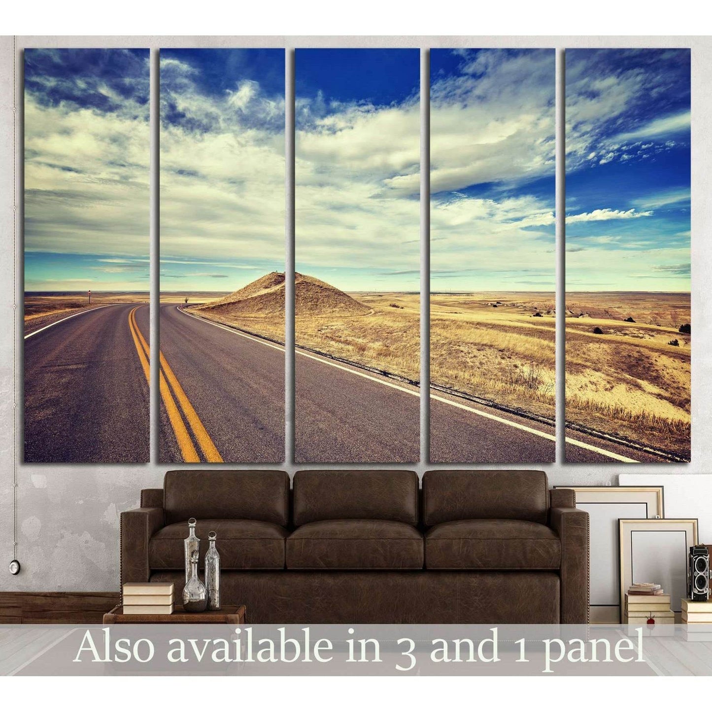 road, USA №868 Ready to Hang Canvas Print - Zellart Canvas Prints ALL_Products, s-868