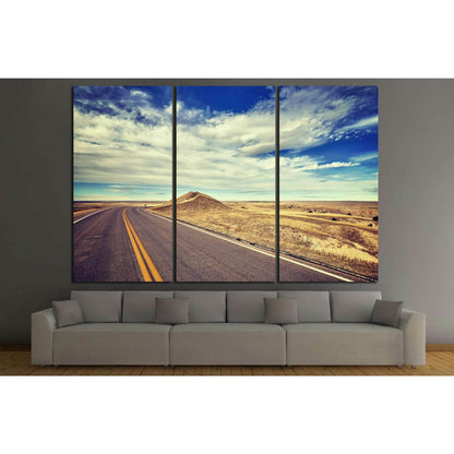 road, USA №868 Ready to Hang Canvas Print - Zellart Canvas Prints ALL_Products, s-868
