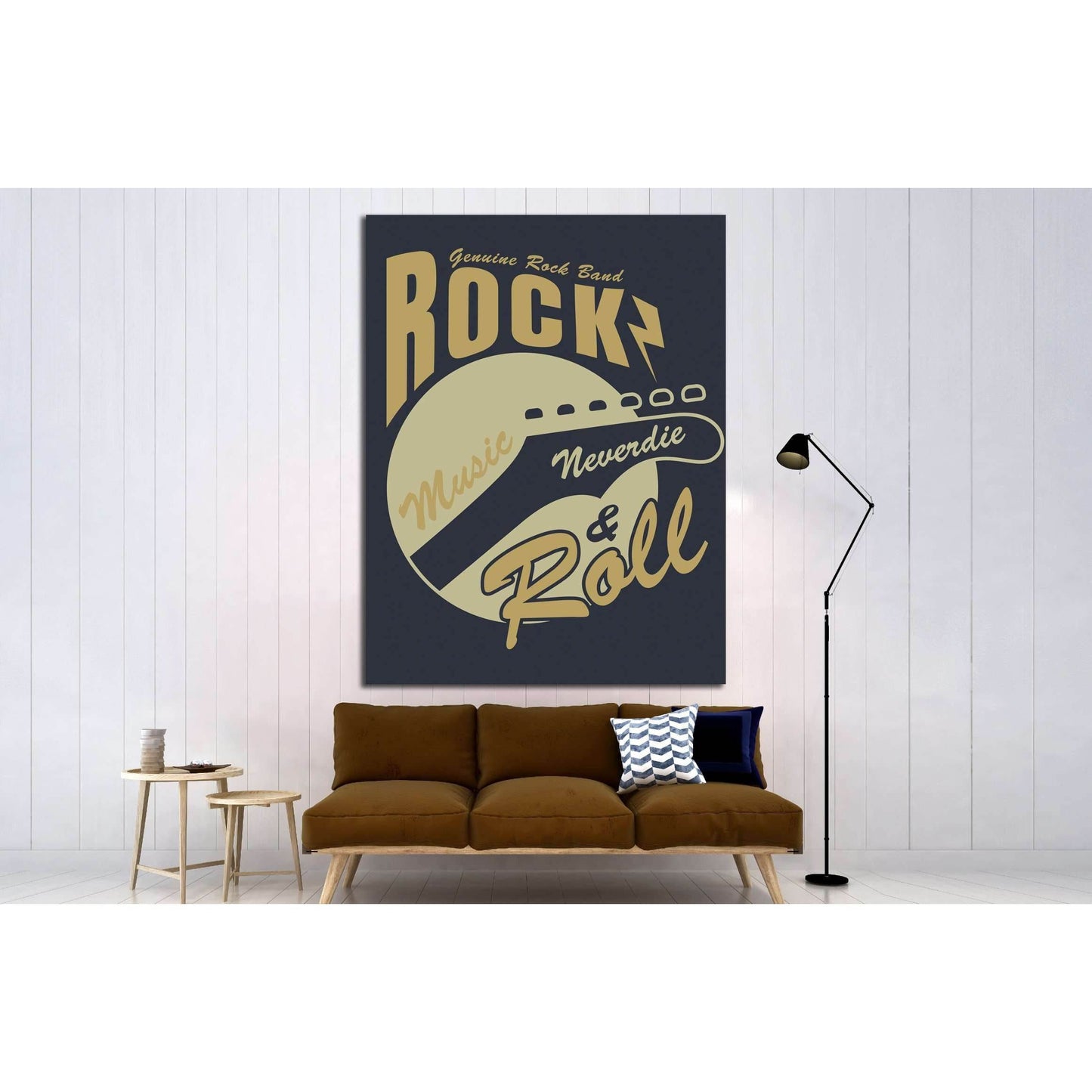 rockandroll №4589 Ready to Hang Canvas Print - Zellart Canvas Prints ALL_Products, s-4589