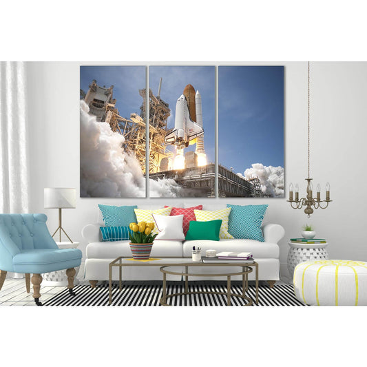 Rocket Engines Power №SL777 Ready to Hang Canvas Print - Zellart Canvas Prints 0new, ALL_Products, Engine, Engines Wall Art