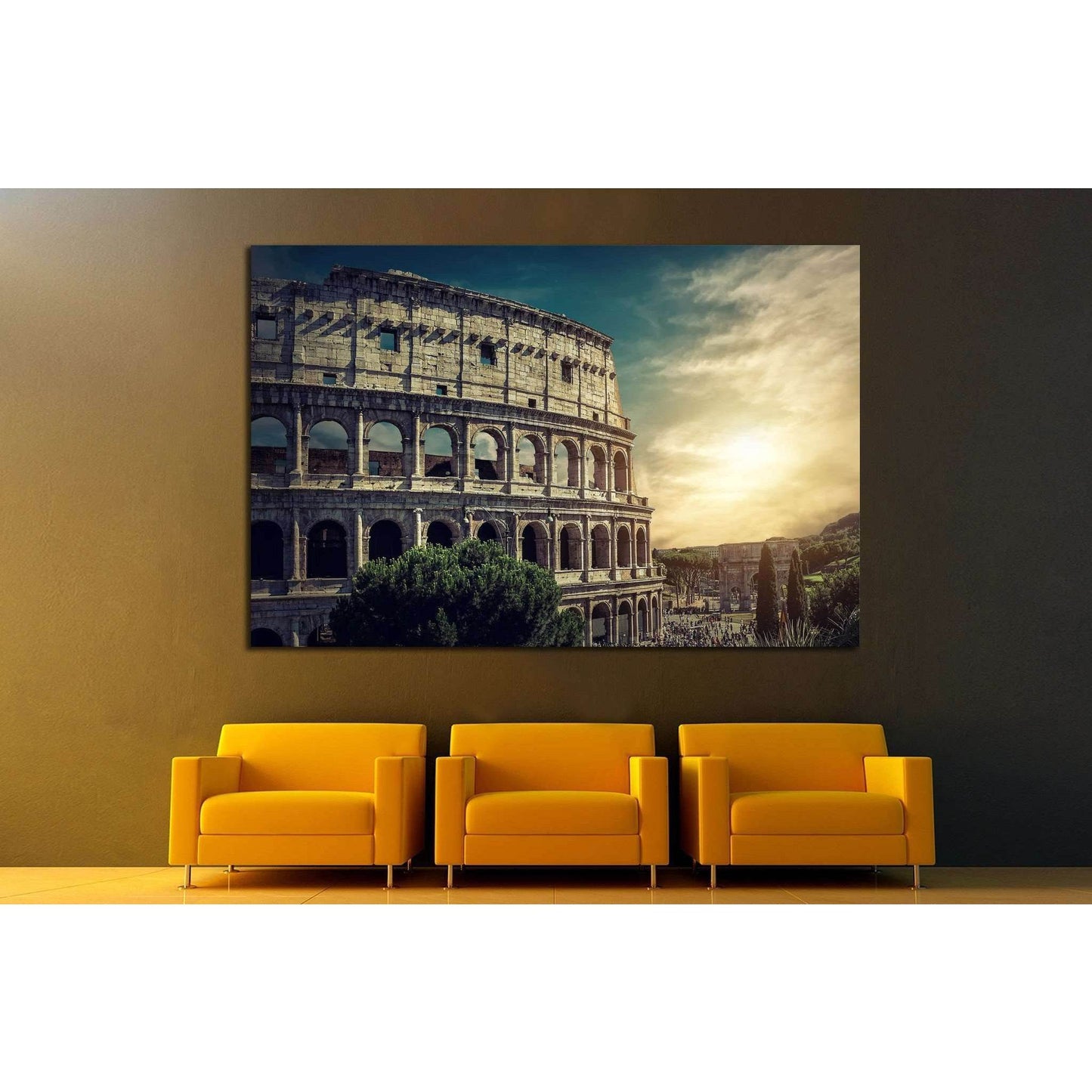 Roman Coliseum №740 Ready to Hang Canvas Print - Zellart Canvas Prints ALL_Products, s-740