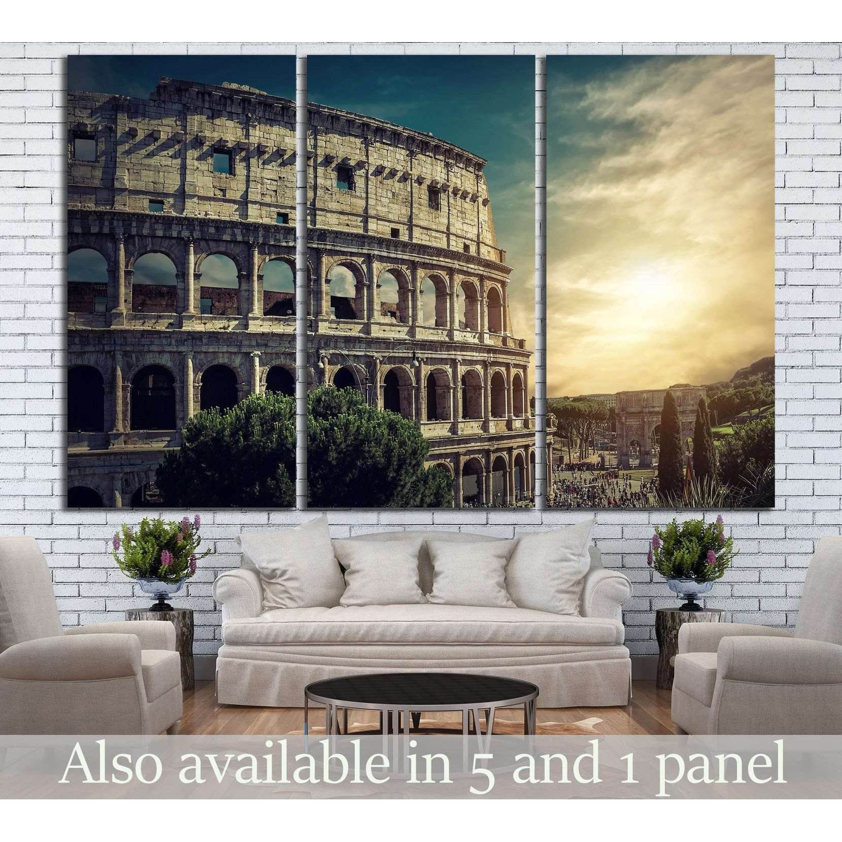Roman Coliseum №740 Ready to Hang Canvas Print - Zellart Canvas Prints ALL_Products, s-740