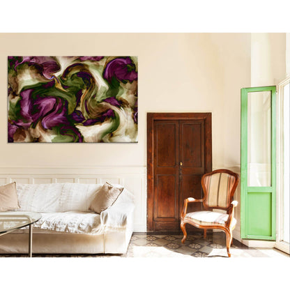 Rose Buds Abstract №04332 Ready to Hang Canvas Print - Zellart Canvas Prints ALL_Products