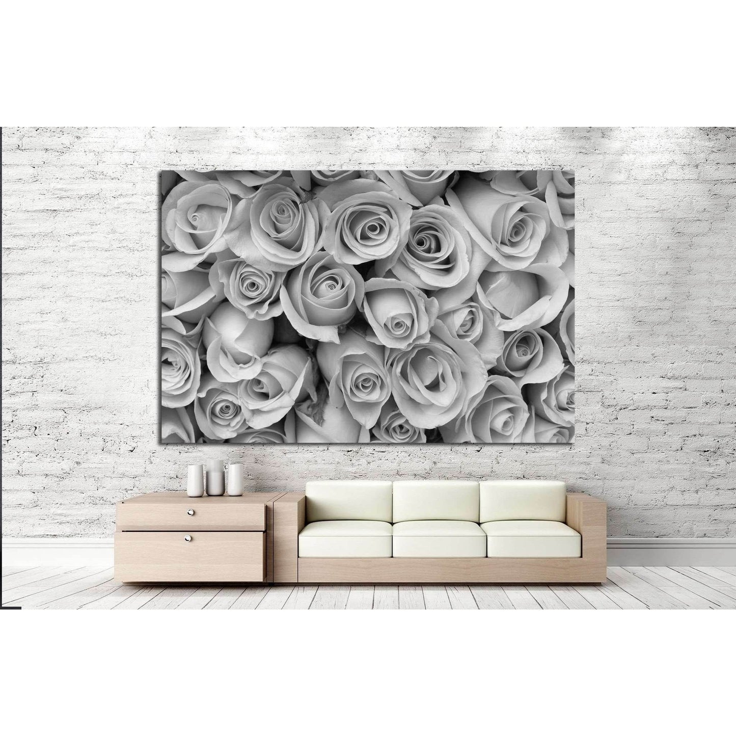 rose flower bouquet, black and white №1344 Ready to Hang Canvas PrintCanvas art arrives ready to hang, with hanging accessories included and no additional framing required. Every canvas print is hand-crafted, made on-demand at our workshop and expertly st