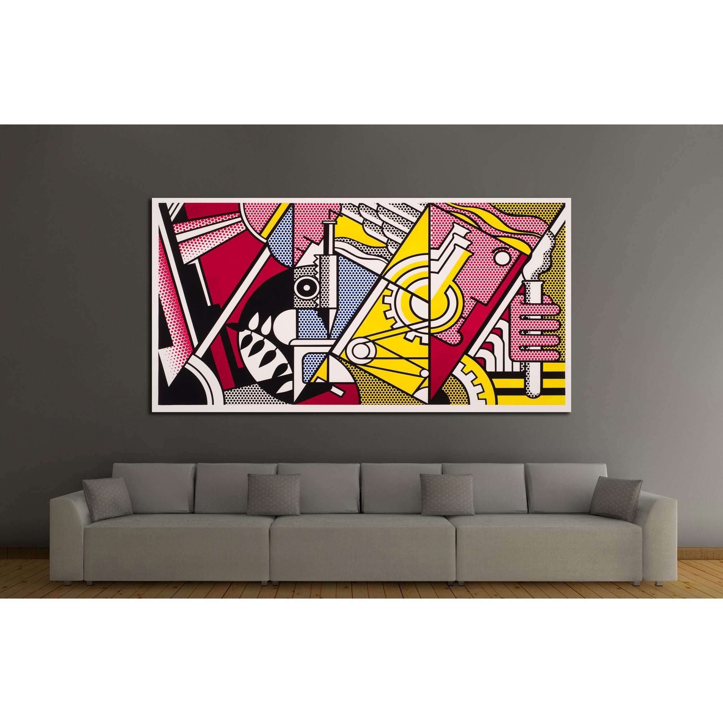 Pop Art Canvas Print – Retro Comic Geometric Wall Art | Zellart