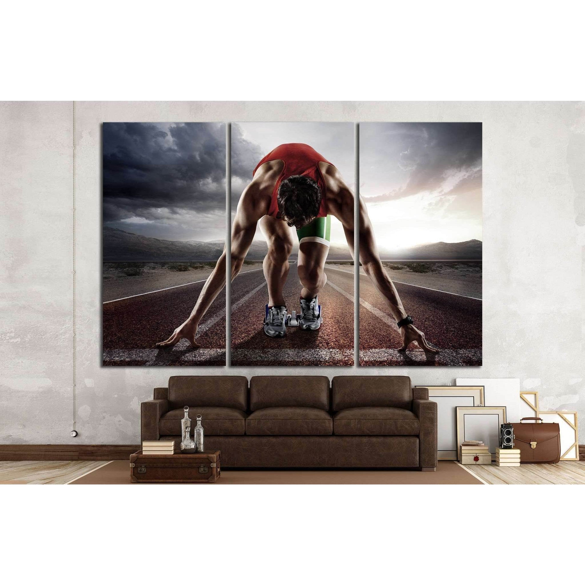 Runner №1376 Ready to Hang Canvas PrintCanvas art arrives ready to hang, with hanging accessories included and no additional framing required. Every canvas print is hand-crafted, made on-demand at our workshop and expertly stretched around 100% North Amer