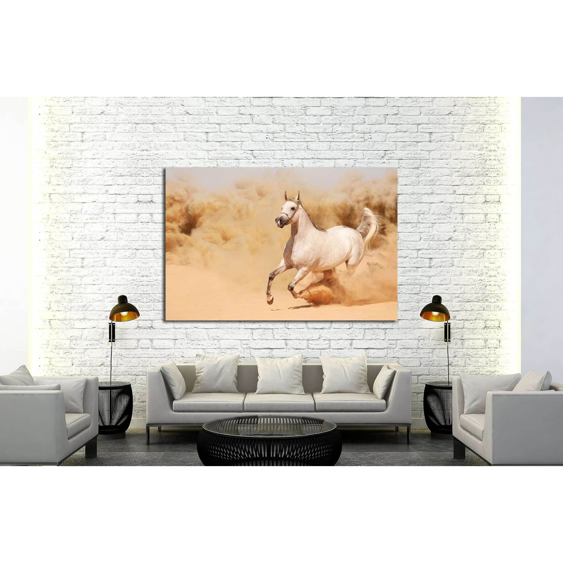 Running horse canvas print №5006 - Zellart Canvas Prints ALL_Products, Horses, s-5006