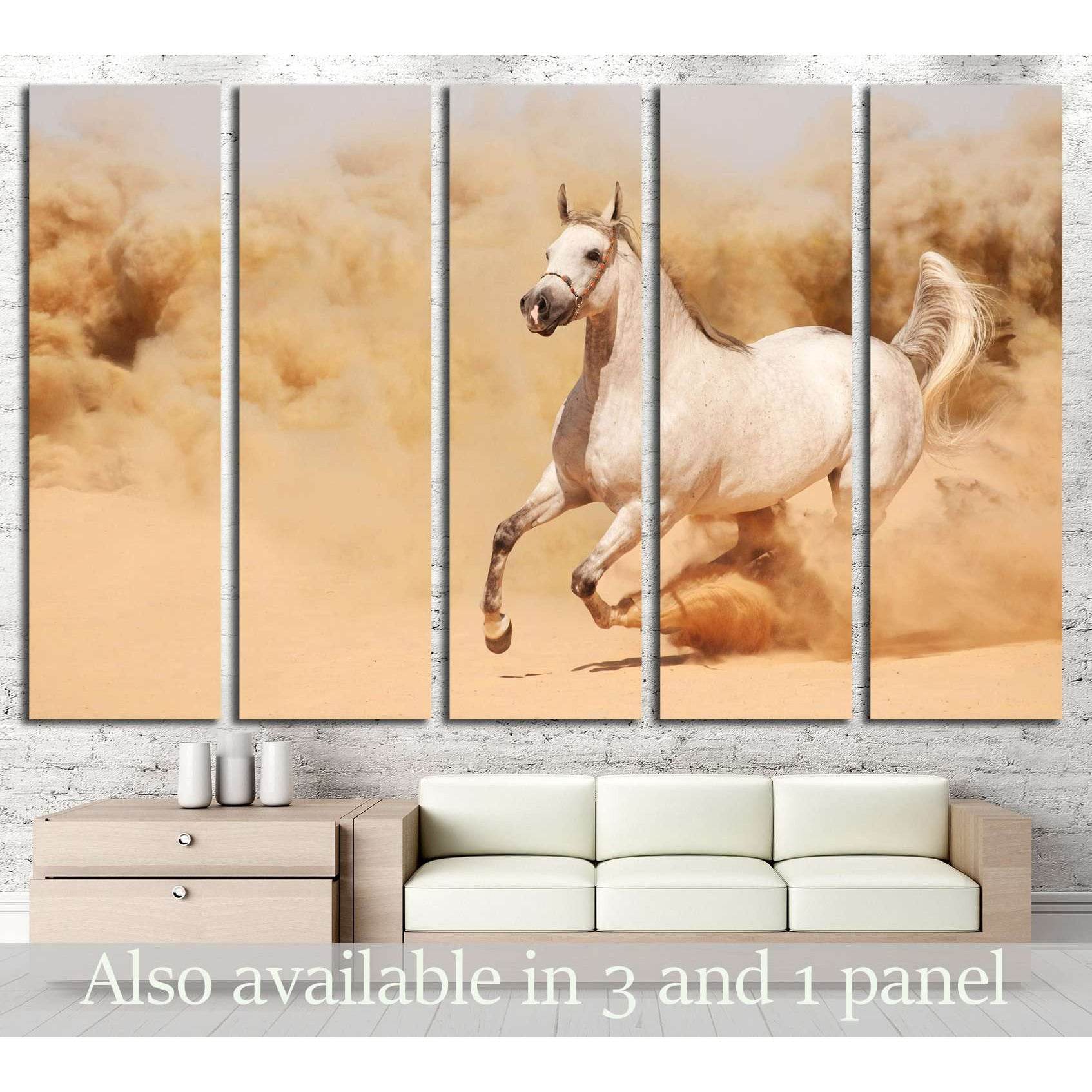 Running horse canvas print №5006 - Zellart Canvas Prints ALL_Products, Horses, s-5006