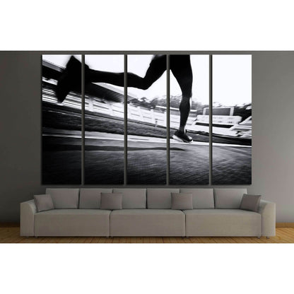 running on the track №3282 Ready to Hang Canvas Print - Zellart Canvas Prints ALL_Products, s-3282
