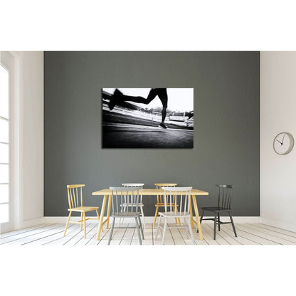 running on the track №3282 Ready to Hang Canvas Print - Zellart Canvas Prints ALL_Products, s-3282