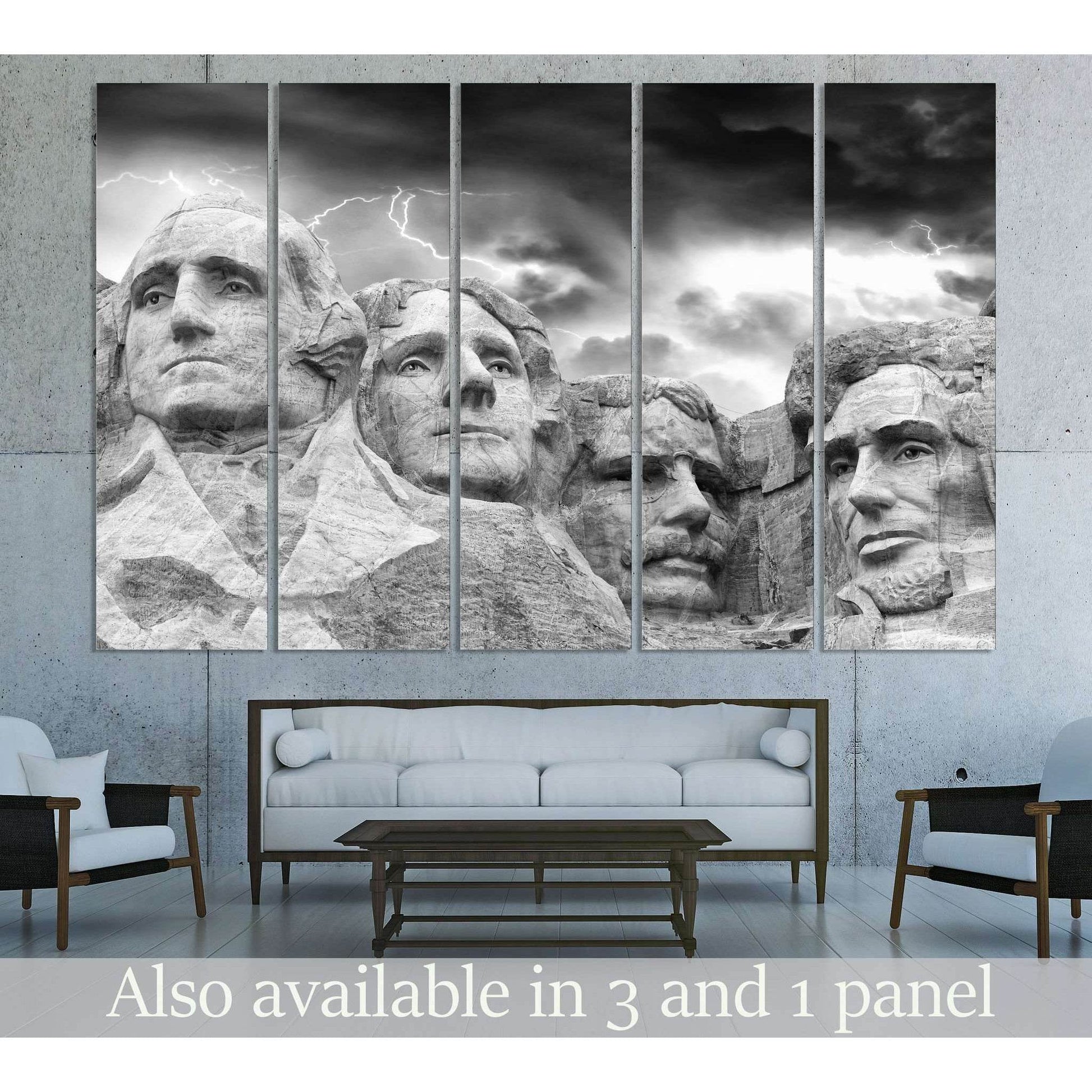 Rushmore Monument №3009 Ready to Hang Canvas Print - Zellart Canvas Prints ALL_Products, z-3009