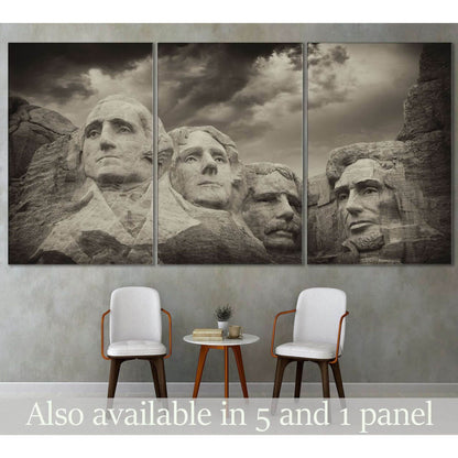 Rushmore Monument №3010 Ready to Hang Canvas Print - Zellart Canvas Prints ALL_Products, z-3010
