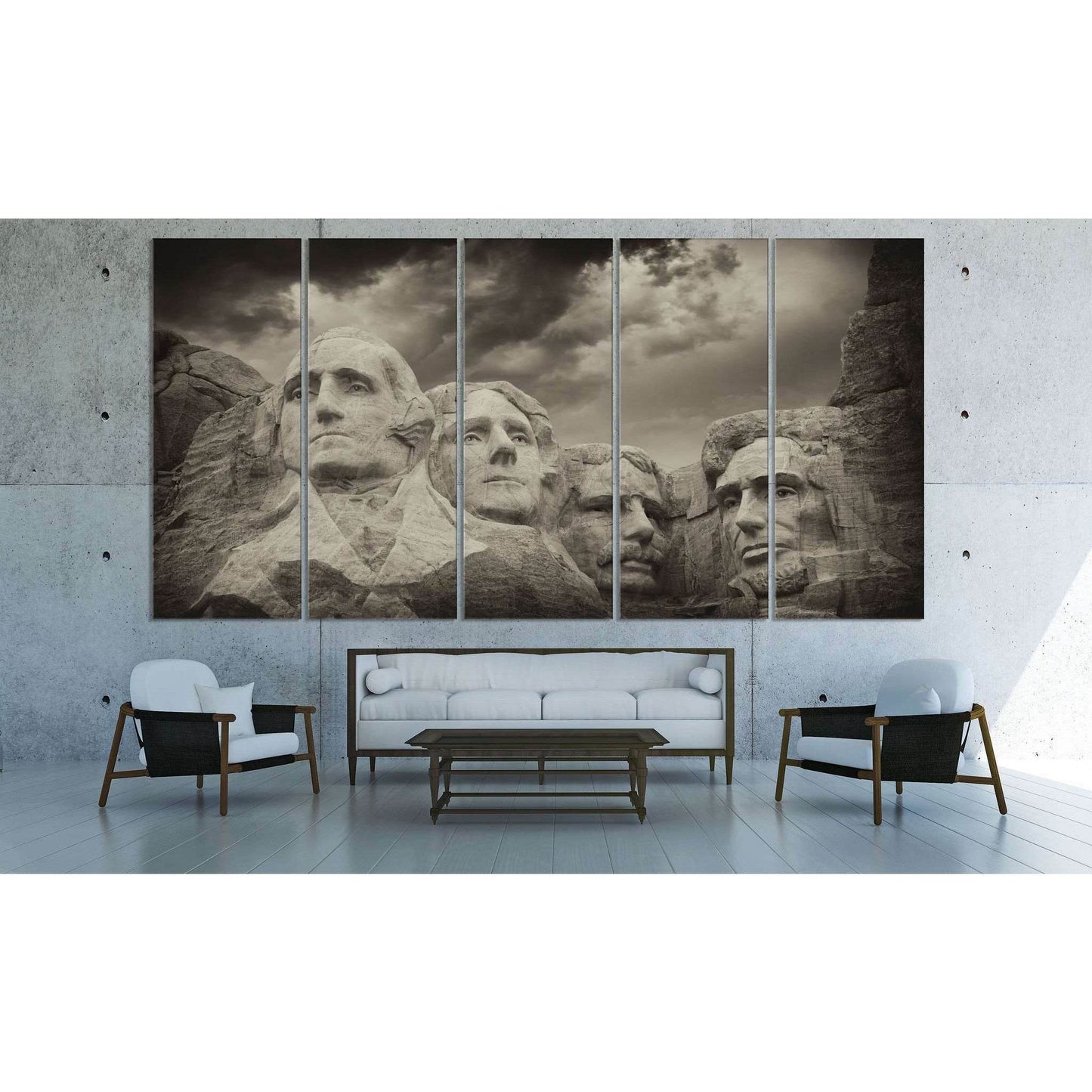 Rushmore Monument №3010 Ready to Hang Canvas Print - Zellart Canvas Prints ALL_Products, z-3010