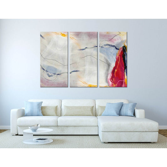 Sail And Seagulls Abstract №04399 Ready to Hang Canvas Print - Zellart Canvas Prints ALL_Products
