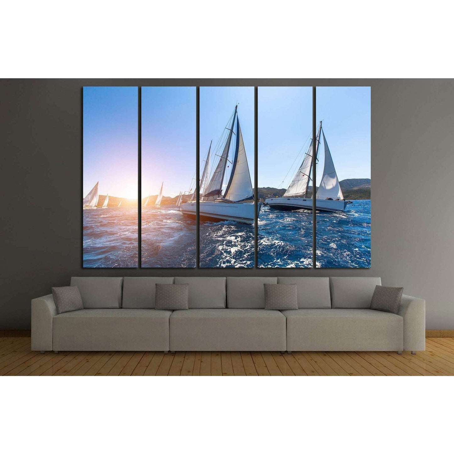 Sailboat №212 Ready to Hang Canvas PrintCanvas art arrives ready to hang, with hanging accessories included and no additional framing required. Every canvas print is hand-crafted, made on-demand at our workshop and expertly stretched around 100% North Ame