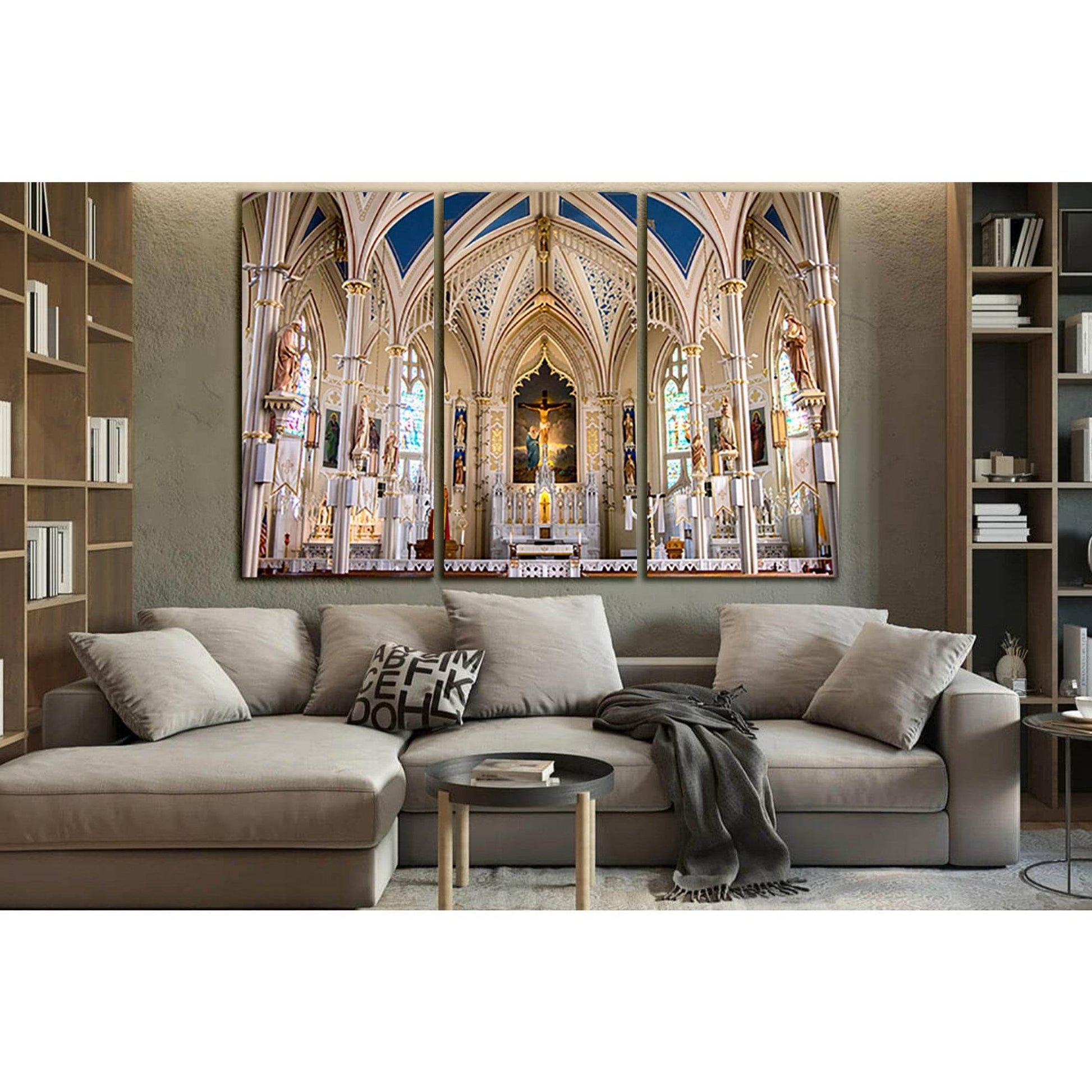 Saint Marys Cathedral Architecture №SL1407 Ready to Hang Canvas Print - Zellart Canvas Prints 0new, ALL_Products, Architecture