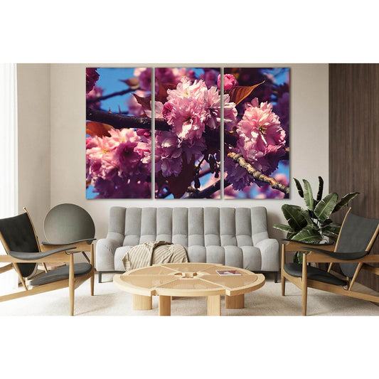 Sakura Flowers №SL522 Ready to Hang Canvas Print - Zellart Canvas Prints 0new, ALL_Products, Trees Wall Art