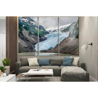 Salmon Glacier Near Hyder Alaska №SL1358 Ready to Hang Canvas Print - Zellart Canvas Prints 0new, ALL_Products, Glacials