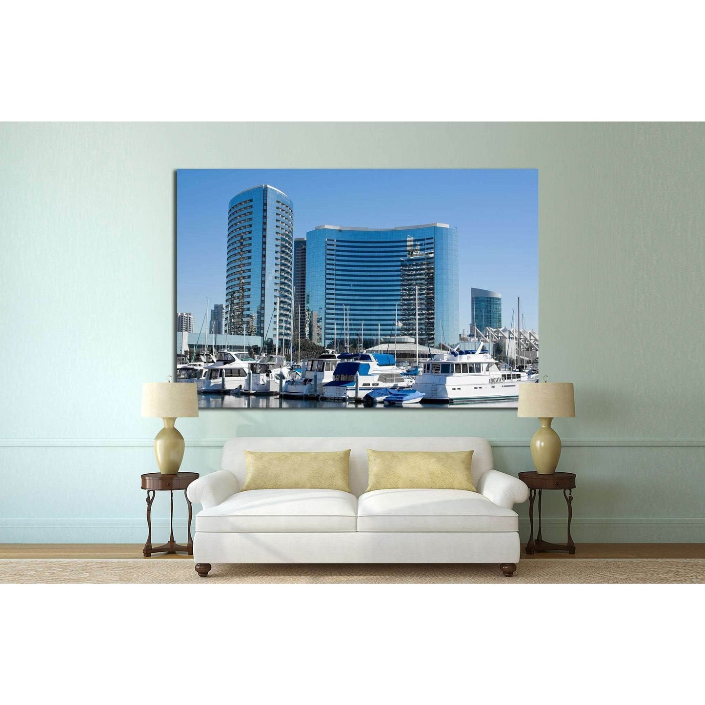 San Diego Bay №756 Ready to Hang Canvas Print - Zellart Canvas Prints ALL_Products, s-756
