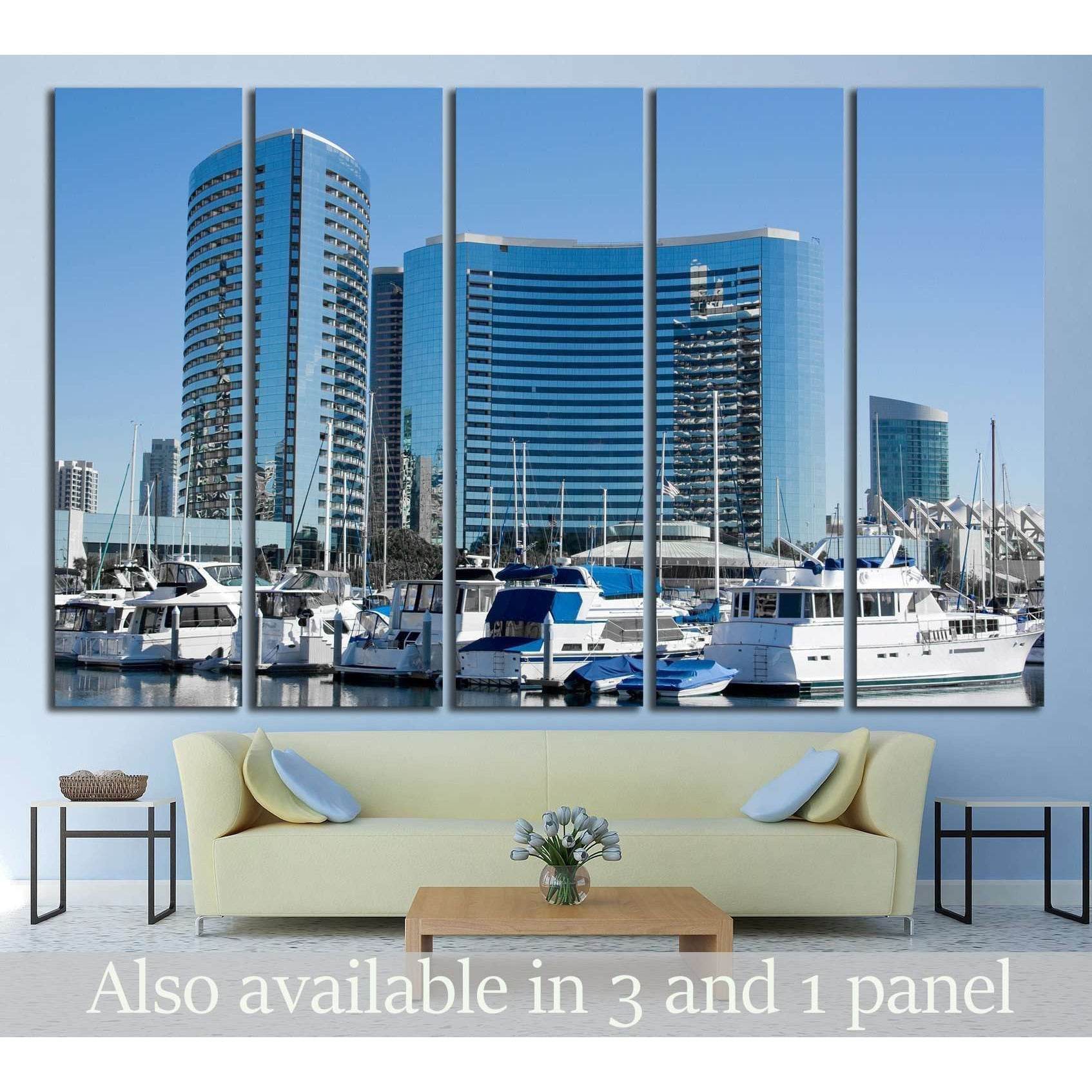 San Diego Bay №756 Ready to Hang Canvas Print - Zellart Canvas Prints ALL_Products, s-756