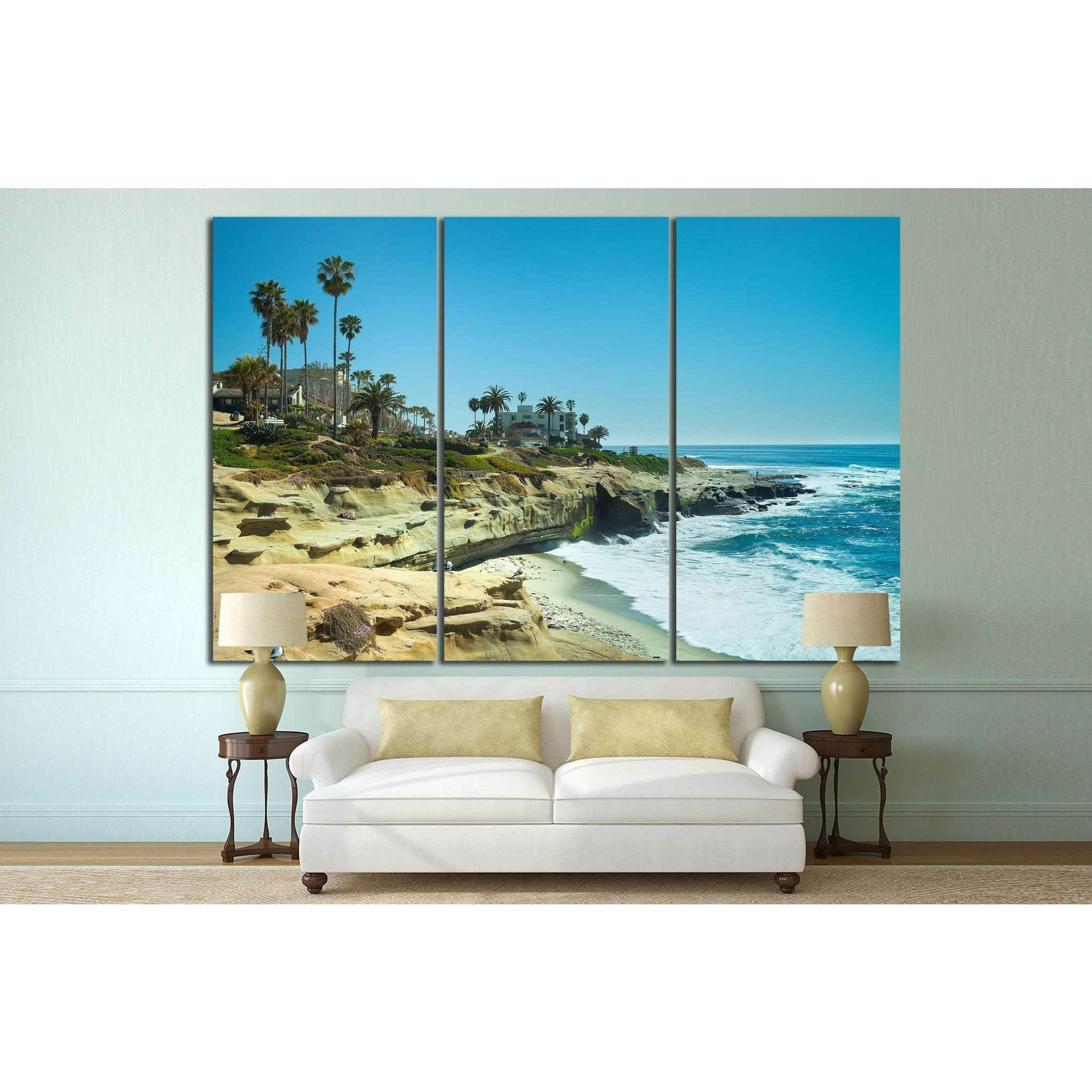 San Diego, California №1016 Ready to Hang Canvas Print - Zellart Canvas Prints ALL_Products, s-1016