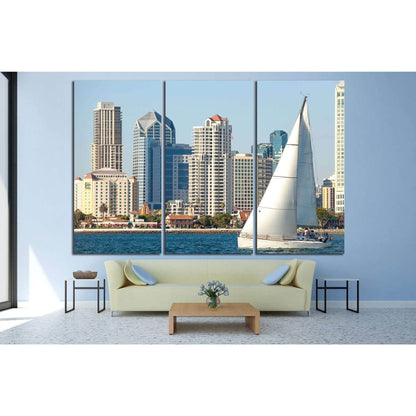 San Diego, California №783 Ready to Hang Canvas Print - Zellart Canvas Prints ALL_Products, s-783
