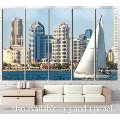 San Diego, California №783 Ready to Hang Canvas Print - Zellart Canvas Prints ALL_Products, s-783