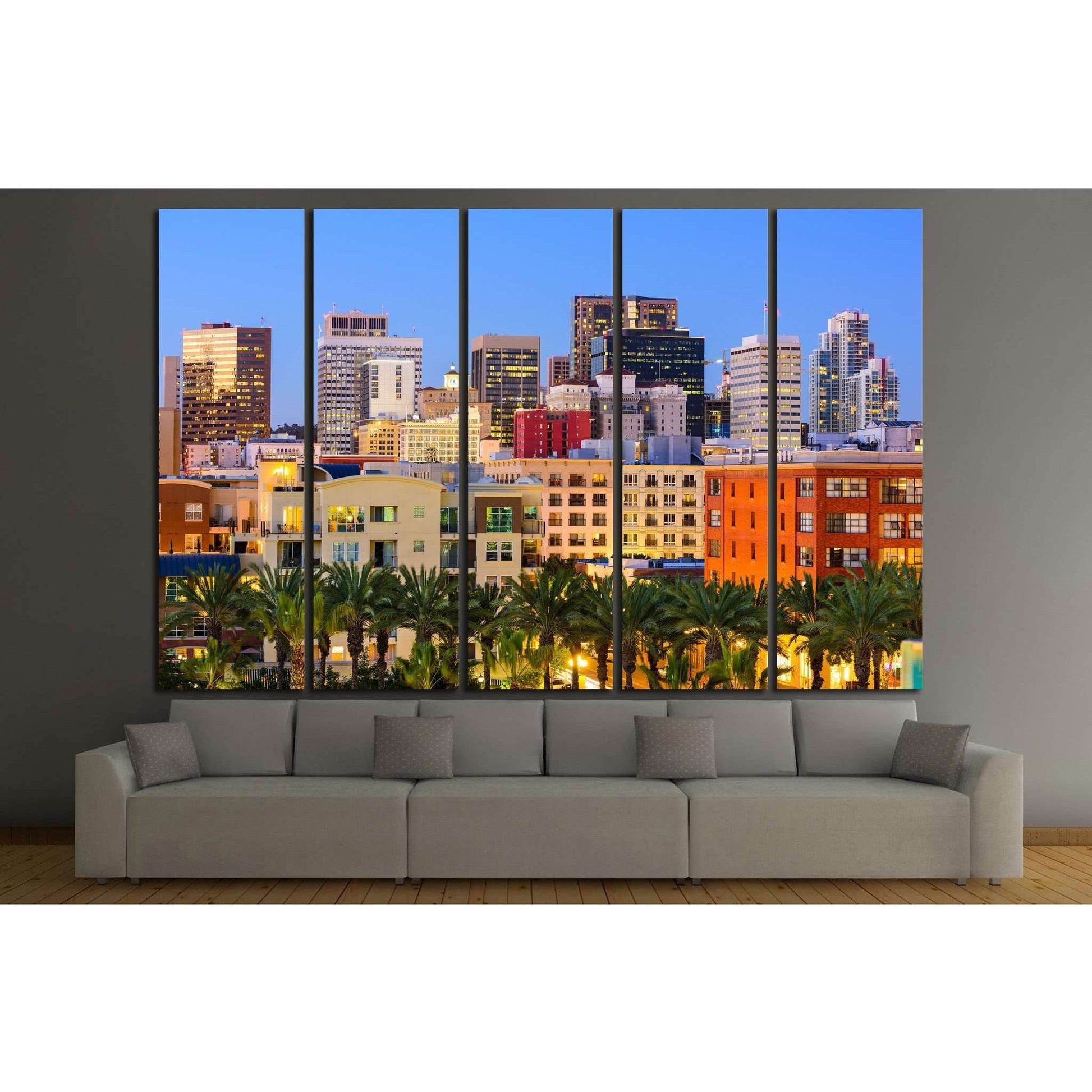 San Diego, California, USA №1029 Ready to Hang Canvas Print - Zellart Canvas Prints ALL_Products, s-1029