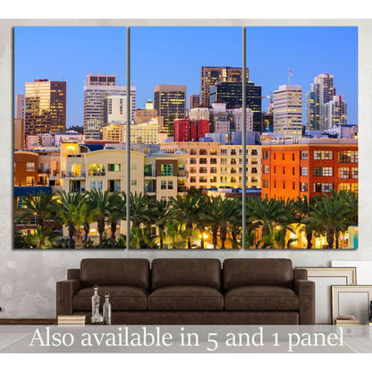 San Diego, California, USA №1029 Ready to Hang Canvas Print - Zellart Canvas Prints ALL_Products, s-1029