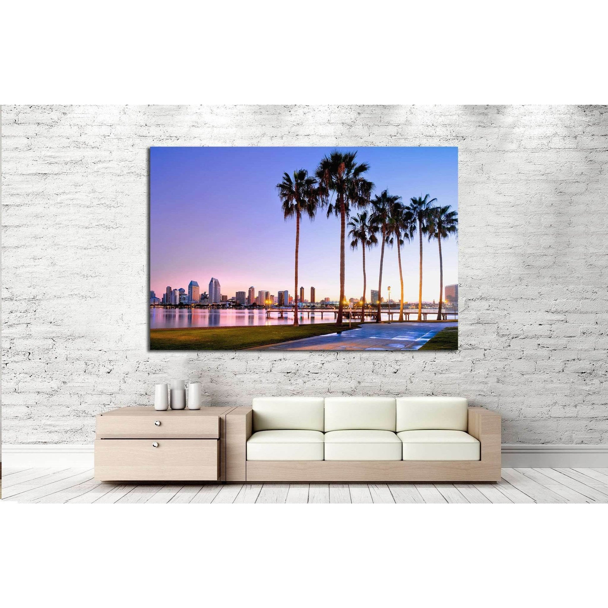 San Diego, California, USA №999 Ready to Hang Canvas Print - Zellart Canvas Prints ALL_Products, s-999