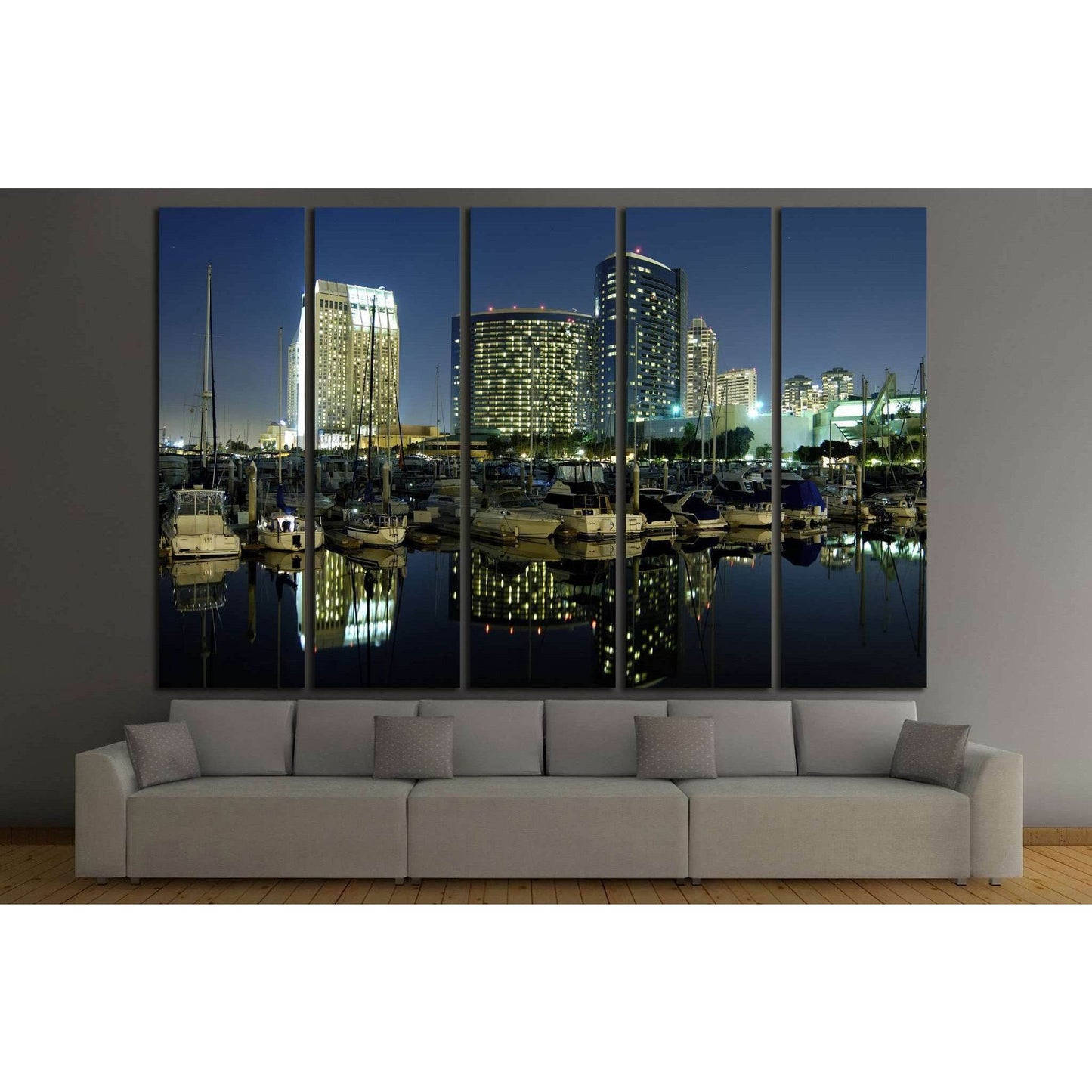 San Diego downtown marina №753 Ready to Hang Canvas PrintCanvas art arrives ready to hang, with hanging accessories included and no additional framing required. Every canvas print is hand-crafted, made on-demand at our workshop and expertly stretched arou