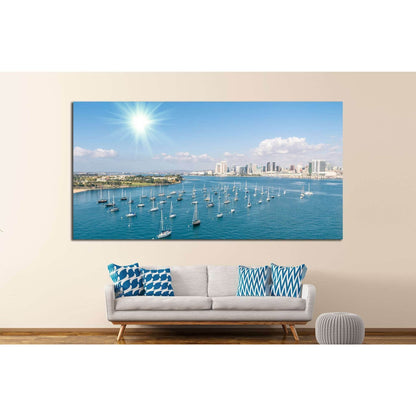 San Diego skyline №1013 Ready to Hang Canvas Print - Zellart Canvas Prints ALL_Products, s-1013