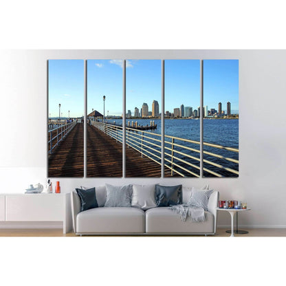 San Diego waterfront №758 Ready to Hang Canvas PrintCanvas art arrives ready to hang, with hanging accessories included and no additional framing required. Every canvas print is hand-crafted, made on-demand at our workshop and expertly stretched around 10