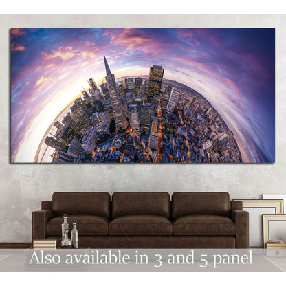 San Francisco aerial view from sea side №1954 Ready to Hang Canvas PrintCanvas art arrives ready to hang, with hanging accessories included and no additional framing required. Every canvas print is hand-crafted, made on-demand at our workshop and expertly