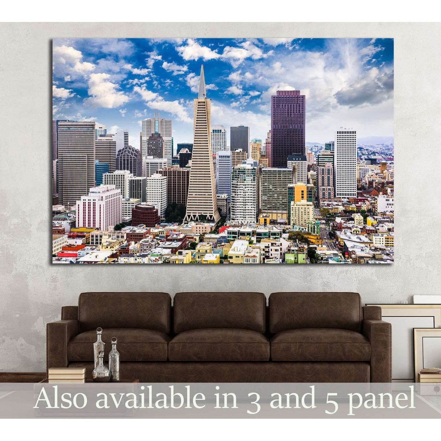San Francisco, California, USA Skyline №1231 Ready to Hang Canvas Print - Zellart Canvas Prints ALL_Products, s-1231