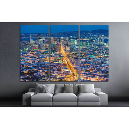 San Francisco City from Twin Peak №1712 Ready to Hang Canvas PrintCanvas art arrives ready to hang, with hanging accessories included and no additional framing required. Every canvas print is hand-crafted, made on-demand at our workshop and expertly stret