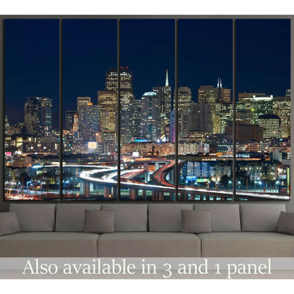 San Francisco skyline №1037 Ready to Hang Canvas Print - Zellart Canvas Prints ALL_Products, s-1037