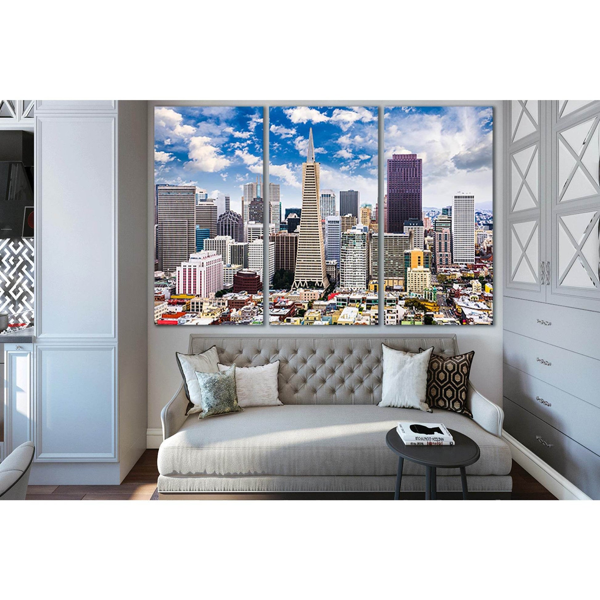 San Francisco Skyline №SL1458 Ready to Hang Canvas Print - Zellart Canvas Prints 0new, ALL_Products, CITYSCAPES & SKYLINES