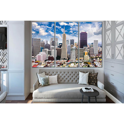 San Francisco Skyline №SL1458 Ready to Hang Canvas Print - Zellart Canvas Prints 0new, ALL_Products, CITYSCAPES & SKYLINES