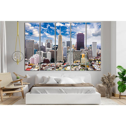 San Francisco Skyline №SL1458 Ready to Hang Canvas Print - Zellart Canvas Prints 0new, ALL_Products, CITYSCAPES & SKYLINES