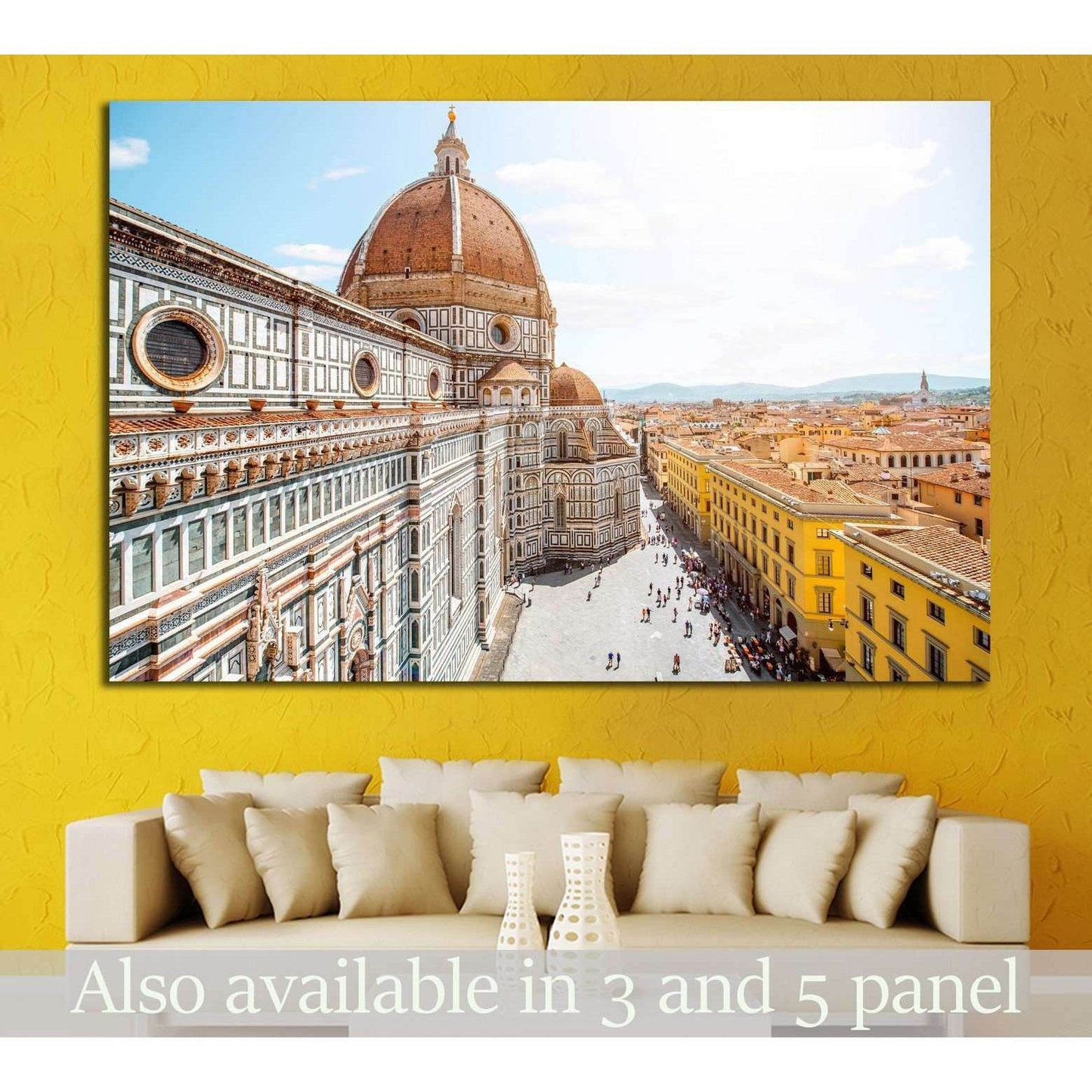 Santa Maria del Fiore church, Florence №1237 Ready to Hang Canvas Print - Zellart Canvas Prints ALL_Products, s-1237