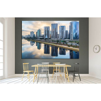 Sao Paulo Skyline - Brazil №1528 Ready to Hang Canvas Print - Zellart Canvas Prints ALL_Products, s-1528