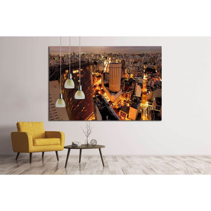 Sao Paulo skyline, Brazil, largest city in South America №1517 Ready to Hang Canvas Print - Zellart Canvas Prints ALL_Products, s-1517